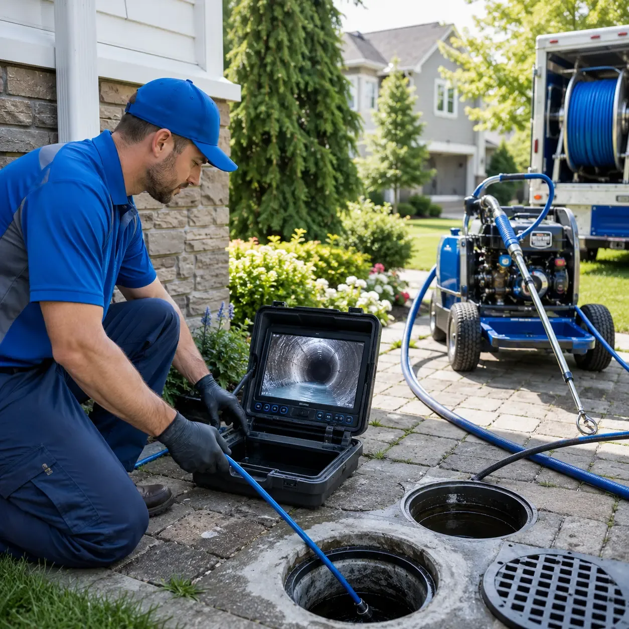 Outdoor drain cleaning professionals serving Elkhart Lake, WI